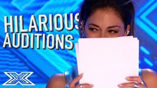 JUDGES Cant Stop LAUGHING on The X Factor  X Factor Global [upl. by Damicke955]