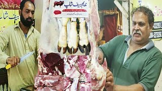 Buffalo Dasti Meat Cutting  Best Meat Knife Skills  Fastest Beef Cutting  MK Lahore Pakistan [upl. by Jobie983]