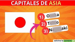 Adivina las Capitales de ASIA🚩🌍quiz test capitales asia [upl. by Asilehs]