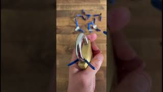 951 In my opinion its the best way to use padlock shackle shims to open padlocks without any keys [upl. by Nohsav]