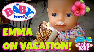 🌺 Baby Born Emmas Adventures Compilation 🚙 Vacation Packing Playground Outing amp Beach Time 🏖 [upl. by Yaresed593]