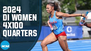 Womens 4x100 relays  2024 NCAA Outdoor Track and Field East and West Quarterfinals [upl. by Inar]