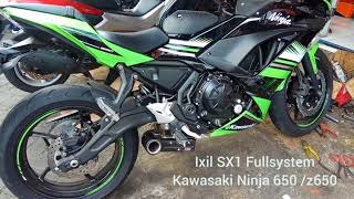 Ixil Exhaust SX1 series Fullsystem Kawasaki Z650  Ninja650 2017 original made in Spain [upl. by Ahtelahs]