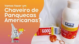 DIY  Vamos fazer um chaveiro de Panquecas Americanas com calda por cima [upl. by Arraeis]