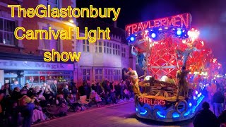 Glastonbury lit up by the 2023 Glastonbury Guy Fawkes Chilkwell Carnival [upl. by Slocum]