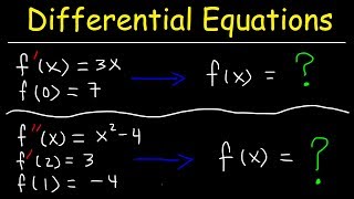 Finding Particular Solutions of Differential Equations Given Initial Conditions [upl. by Nadeau]