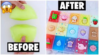 18 EXTREME SLIME PALETTE MAKEOVERS fixing my 2 year old slime [upl. by Banebrudge]