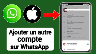 Comment ajouter « un autre compte » dans WhatsApp sur iPhone et iOS [upl. by Ohare]