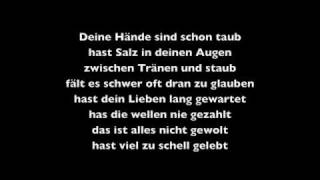 die perfekte welle  lyrics [upl. by Gamaliel]