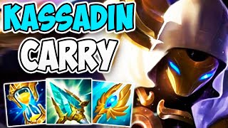 CHALLENGER KASSADIN CARRIES WITH THE ROD OF AGES BUILD  CHALLENGER KASSADIN MID GAMEPLAY  1222 [upl. by Acirretal]