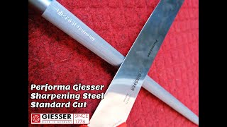 PERFORMA GIESSER SHARPENING STEEL DAN BONING KNIFE [upl. by Emyam]