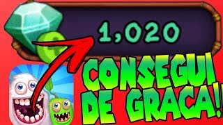 COMO EU CONSEGUI 1000 DIAMANTES NO MY SINGING MONSTERS DE GRAÇA  154 [upl. by Aihpos]