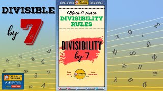 How to determine if a number is divisible by 7  Divisibility by 7  Rules of Divisibility shorts [upl. by Yentroc737]