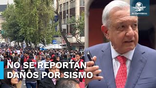 López Obrador pide reporte a Protección Civil sobre sismo de este 7 de diciembre de 2023 [upl. by Heaps373]