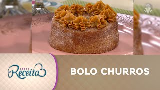 Aprenda a fazer um delicioso BOLO CHURROS para o seu café da tarde [upl. by Chatwin]