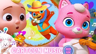 Musical Guitar Song and Dance  cartoon story NurseryRhymes amp Baby Songs [upl. by Elleunamme]