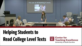 Helping Students to Read College Level Texts [upl. by Alessandra]