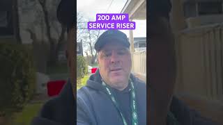 200 AMP Service Riser trouble electrician electricalservices [upl. by Bridges]