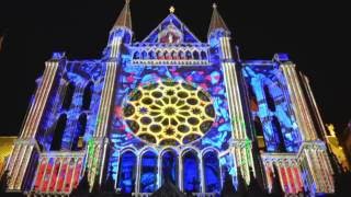 Chartres Cathedral Light Show  Amazing [upl. by Carny794]