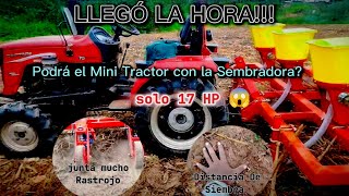 Test de Sembradora y abonadora para mini tractor  precision seeder  plantadeira de milho [upl. by Niabi165]