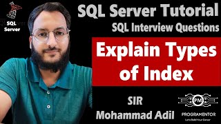 Explain Types Of Index In SQL  SQL Interview Questions And Answers  SQL Index  SQL HindiUrdu [upl. by Schwitzer]