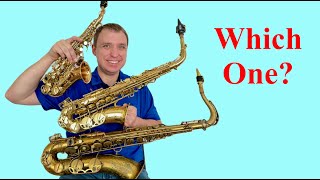 Saxophone Comparison Soprano vs Alto vs Tenor [upl. by Sucramd]