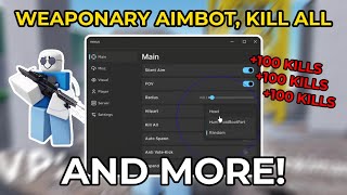 Roblox Weaponry  KILL ALL SILENT AIM HITBOX EXPANDER  ESP  Best Weaponry Script [upl. by Eldreda]