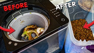 how to use the Vitamix Food Cycler  Turn food scraps to fertilizer [upl. by Adyht]