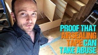 Air Sealing Tape Durability Proof in a Tiny House [upl. by Ingvar]