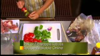 PORK AND PINEAPPLE KABOBS [upl. by Arratahs]