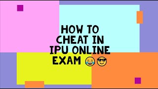 How to cheat in IPU Exam  Wheebox Cheat  Online Exam  IPU Exam  Cheating in Online test  Nyc 😎 [upl. by Ardme]