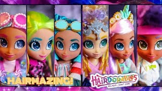 Hairdorables Hairmazing Posable Fashion Dolls ALL 6 PR UNBOXING amp REVIEW [upl. by Elleinod]