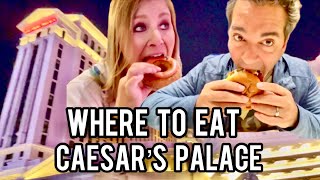 ALL Dining at Caesars Palace Las Vegas  So many options [upl. by Yeldud]