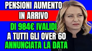 🔥 SORPRESA per i Pensionati Aumenti Fino a 186€ al Mese dai 60 Anni Ecco Come Ottenerli Subito ❗️ [upl. by Eldrid695]