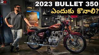 2023 Royal Enfield Bullet 350 Detailed Telugu Review  Same as Classic 350 Who should buy [upl. by Edana]