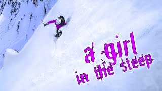 A GIRL IN THE STEEP – Ski extreme – Pic de Céciré Bagnères de Luchon Superbagneres [upl. by Ymme883]