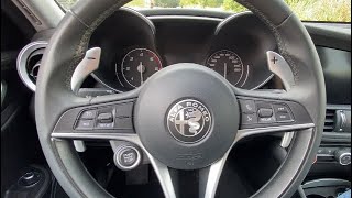 Installazione palette al volante su Alfa Giulia 22TD allAutoteam 9 di Verona Montaggio e review [upl. by Blackwell580]