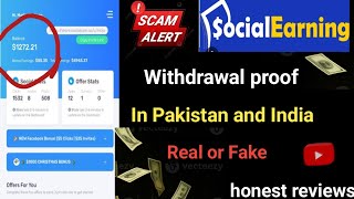 Social Earn withdrawal proof in Pakistan and IndiaSocial earn top cash outSocial earn Real or Fake [upl. by Ruthie]