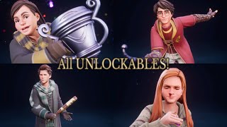 Harry Potter Quidditch Champions All Unlockable Skins Gear Brooms amp More [upl. by Ahsikym350]