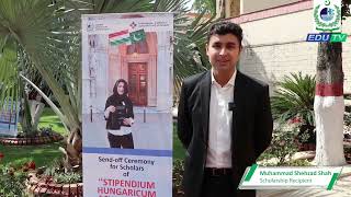 Stipendium Hungaricum Scholarship Program Scholarship Recipient M Shehzad Shah [upl. by Ertha]