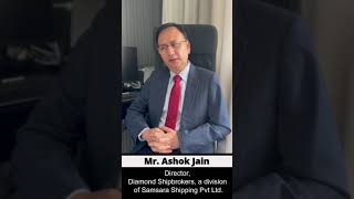 Mr Ashok Jain Director Diamond Shipbrokers Asia Dry Bulk Cargo Summit Testimonial [upl. by Etti]