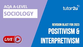 Positivism amp Interpretivism  ALevel Sociology Live Revision Session [upl. by Kcinnay428]