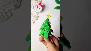 Easy christmas tree craft 🔥 cute clay Art for kids 🔥shortstrendingyoutubeshortsytshortclayart [upl. by Fawn682]