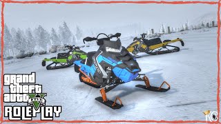 GTA 5 Roleplay  quotCrazy Snowmobile Ride Out Tripquot  Ep 39  StraightShootinRp [upl. by Tonya]