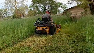 City Violates Their Own Mowing Policy  Cutting Crazy Tall Grass with Lawn Care Juggernaut [upl. by Anay]