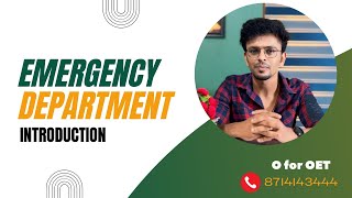 OET Speaking  EMERGENCY DEPARTMENT INTRODUCTION  Malayalam  Speaking Tips  Ujwal Udayan [upl. by Scherman515]