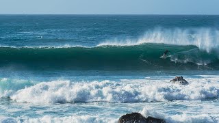 Surfing Praia Da Arrifana South Portugal  Kanguru Point Algarve  Storm Barra 2021 [upl. by Rivy]