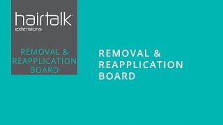 The hairtalk Removal amp Reapplication Board for hair extensions [upl. by Burchett28]