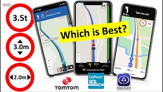 Best and a Free Campervan SatNav App Tomtom CoPilot Magic Earth Motorhome Caravan RV Truck [upl. by Nahtnhoj950]