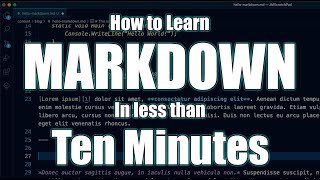 Learn Markdown in Less than 10 Minutes [upl. by Er]